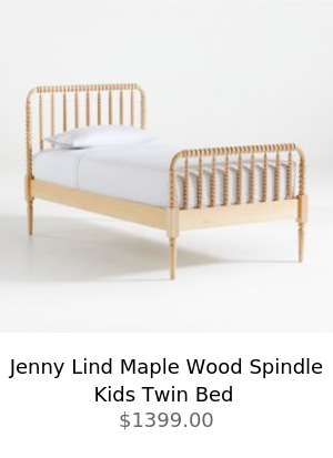 T Bodie Spindle Oak Wood Kids Twin Bed $1399.00 